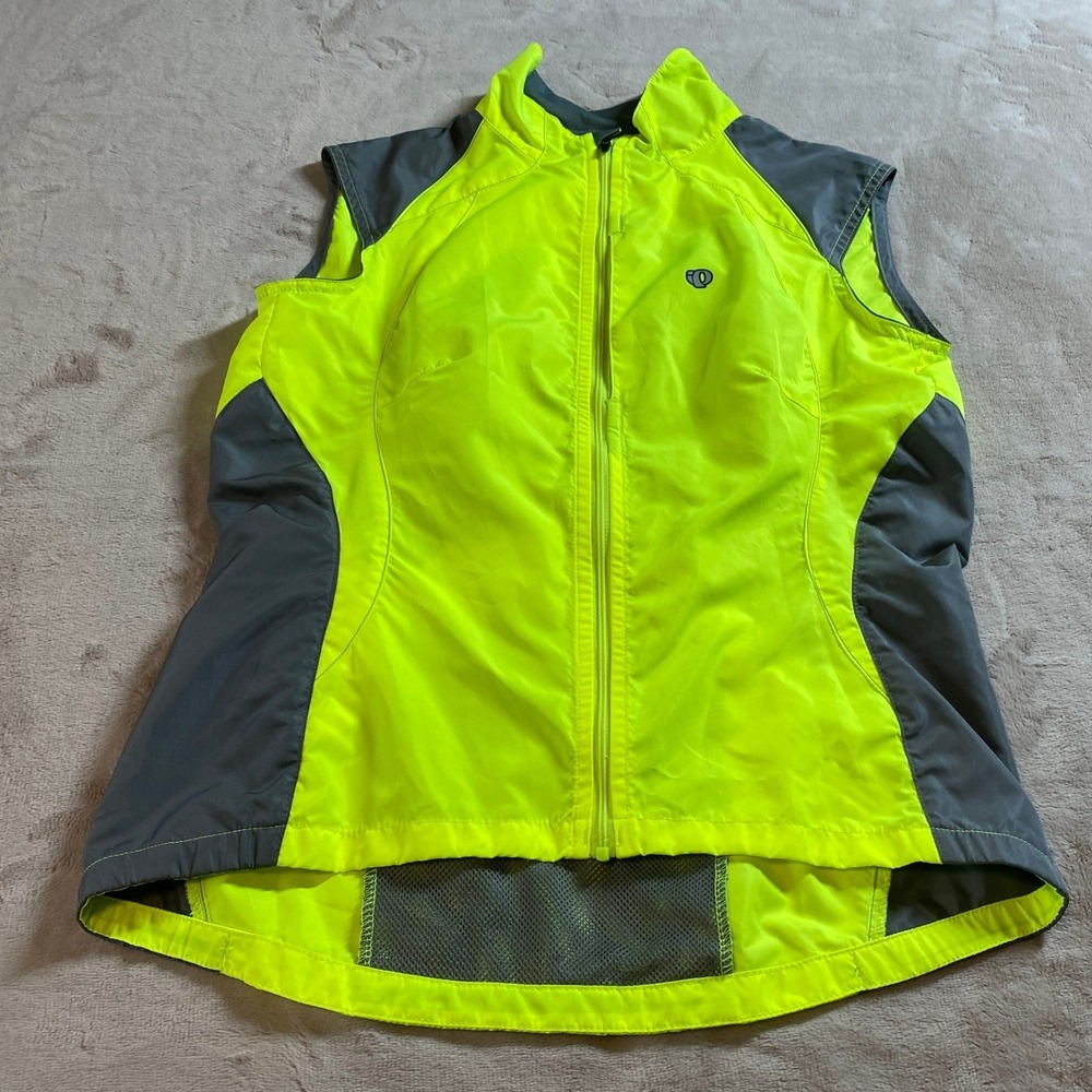NWT Pearl Izumi Whisper Vest Womens Small Yellow Cycling Wind Water Resistant